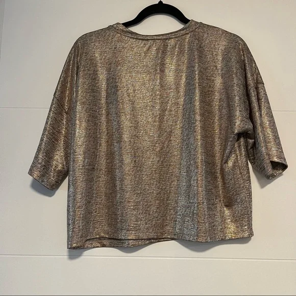 Koton | Shimmery Long Crop Tee Shirt - Picture 7 of 12